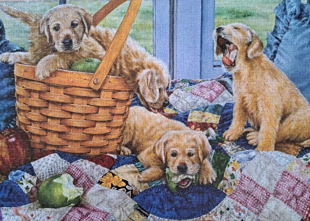 Playful Puppies - Falcon de luxe puzzle collectible [Barcode 8710126110546] - Main Image 3