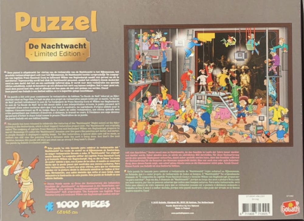 De Nachtwacht - goliath puzzle collectible [Barcode 8711808713925] - Main Image 4