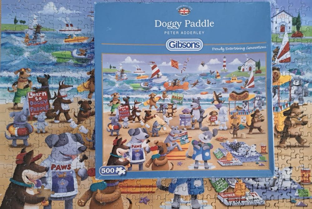 Doggy Paddle SOLD  - Gibsons 🇬🇧 puzzle collectible [Barcode 5012269030808] - Main Image 4
