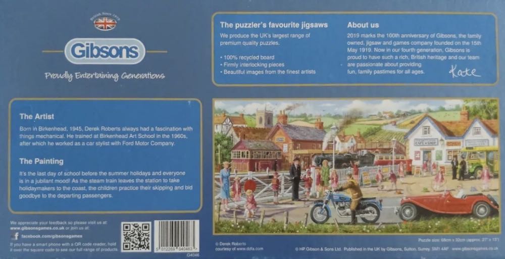 Railroad Crossing - Gibsons puzzle collectible [Barcode 5012269040463] - Main Image 4