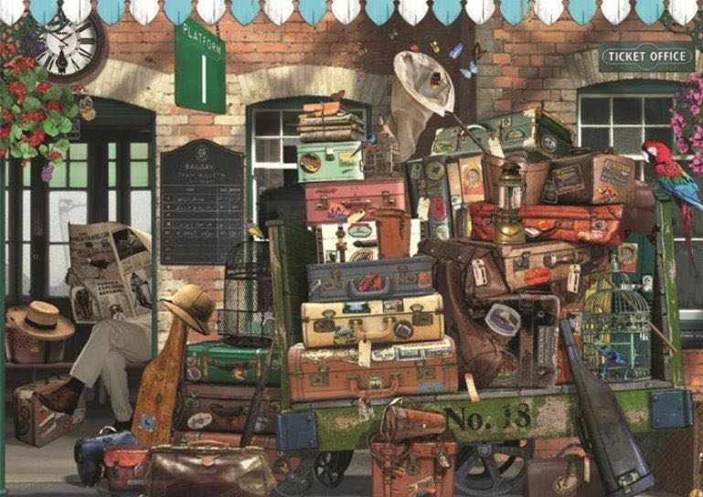 At The Station - Falcon de luxe puzzle collectible [Barcode 8710126111185] - Main Image 2