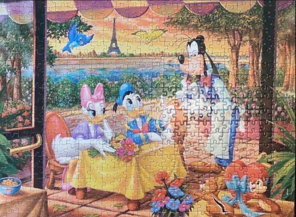 Daisy And Donald Duck in Paris B - Clementoni puzzle collectible [Barcode 8005125303489] - Main Image 3
