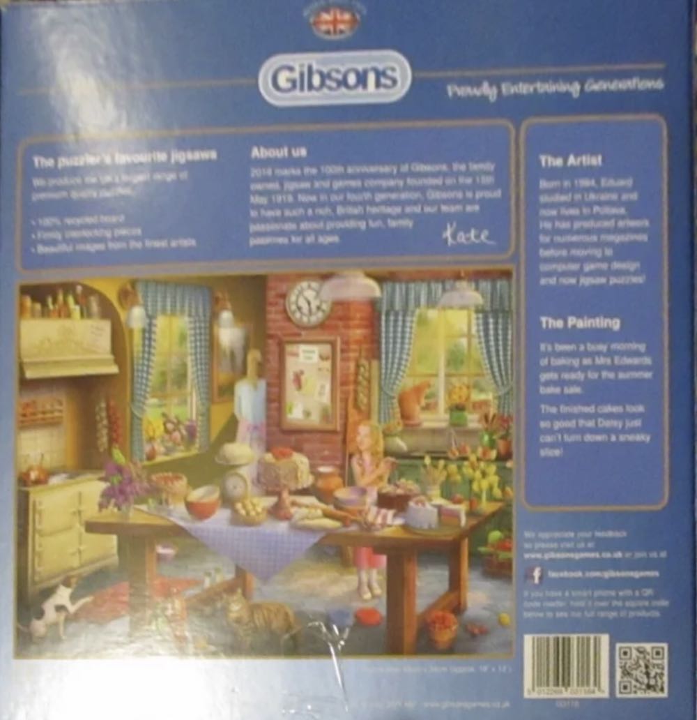 Sneaking A Slice - Gibsons puzzle collectible [Barcode 5012269031164] - Main Image 4