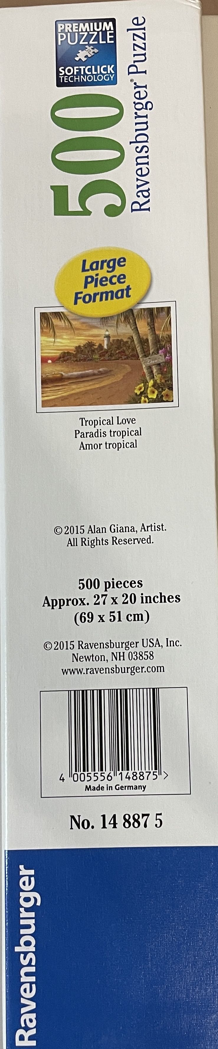 Tropical Love - Ravensburger puzzle collectible [Barcode 4005556148875] - Main Image 2