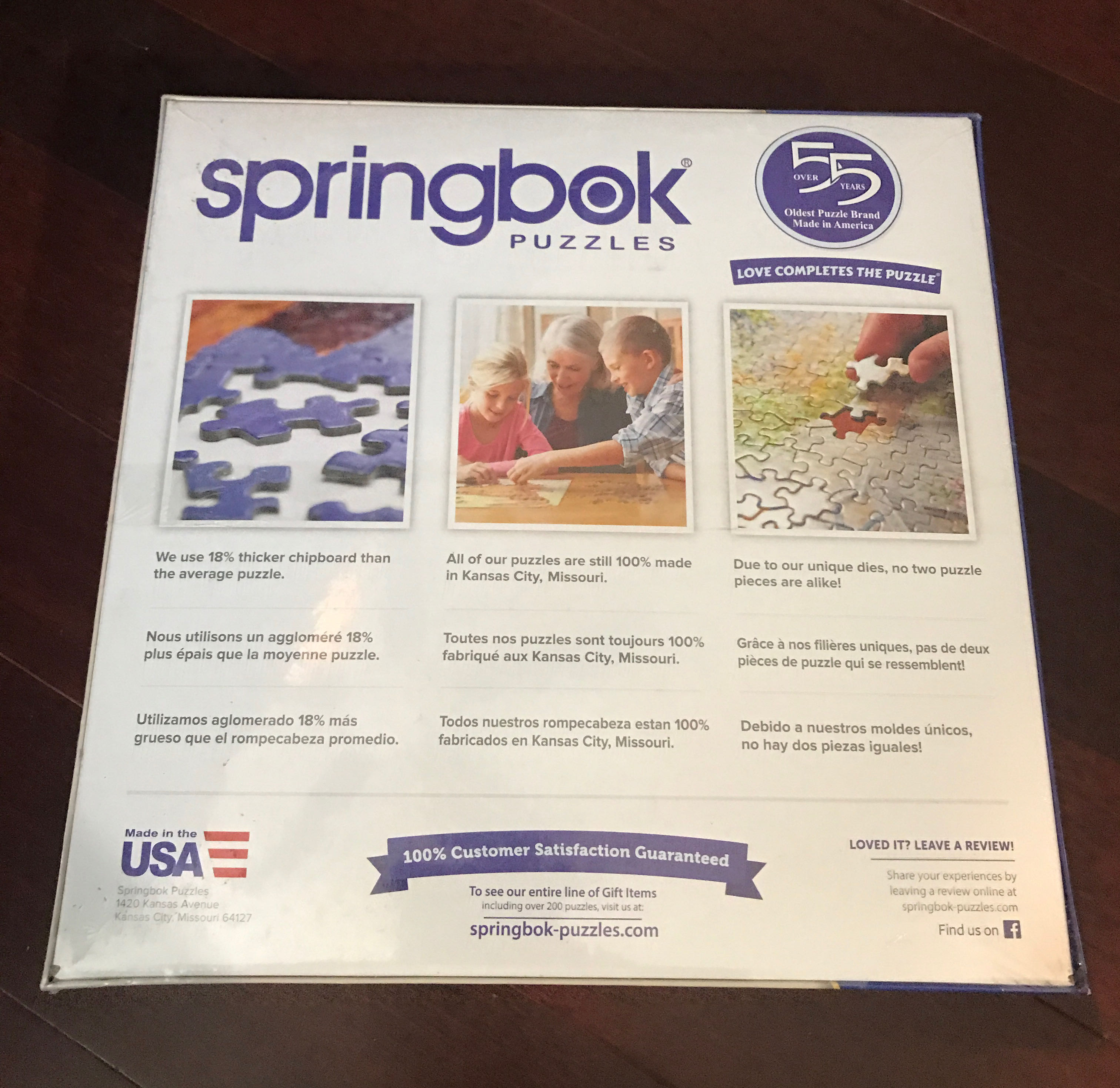 Springbok  puzzle collectible [Barcode 091683108817] - Main Image 2