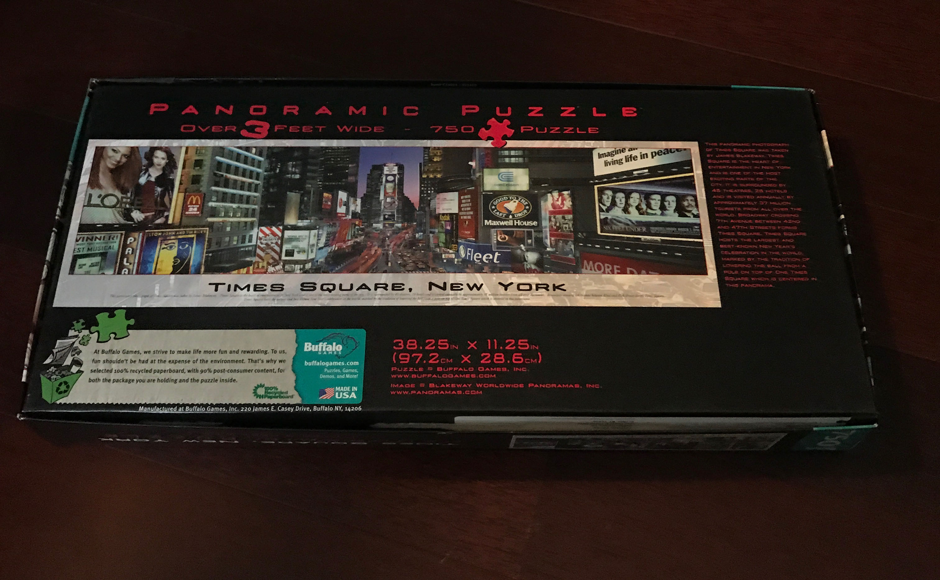 Times Square, New York - Buffalo puzzle collectible [Barcode 9780641523526] - Main Image 2