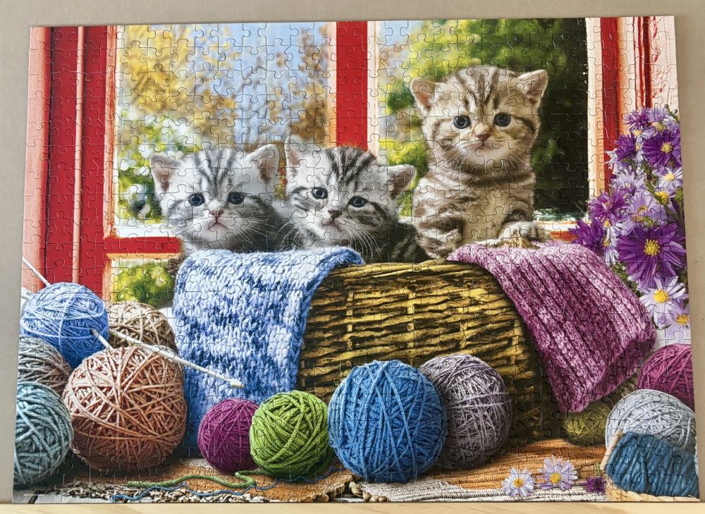 Knittin’ Kittens - EuroGraphics puzzle collectible [Barcode 628136755009] - Main Image 2