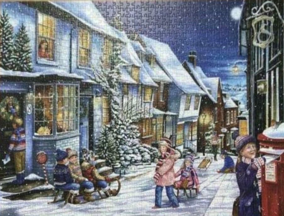 Playing In The Snow - Falcon de luxe puzzle collectible [Barcode 8710126112298] - Main Image 3