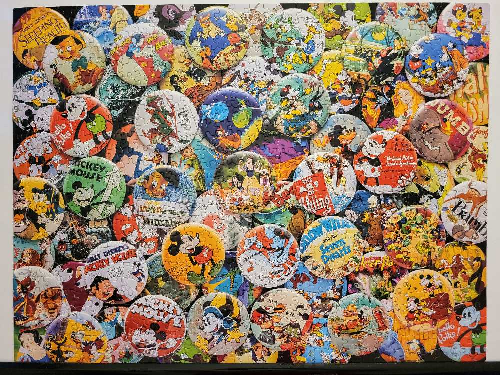 Disney Vintage Buttons -  Ceaco puzzle collectible [Barcode 021081291163] - Main Image 2