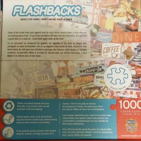 Flashbacks - Quick Stop Diner - Master Pieces puzzle collectible [Barcode 705988719486] - Main Image 2