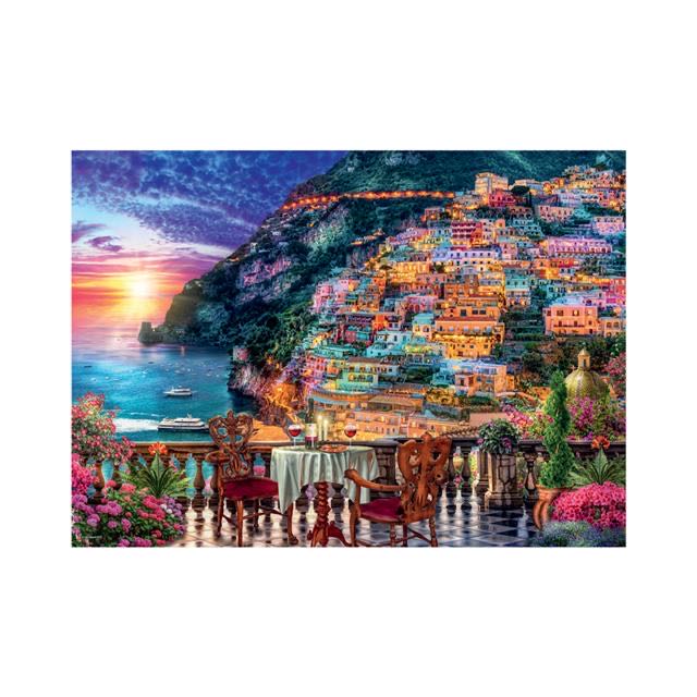 Dinner In Positano - Ravensburger puzzle collectible [Barcode 4005556152636] - Main Image 2