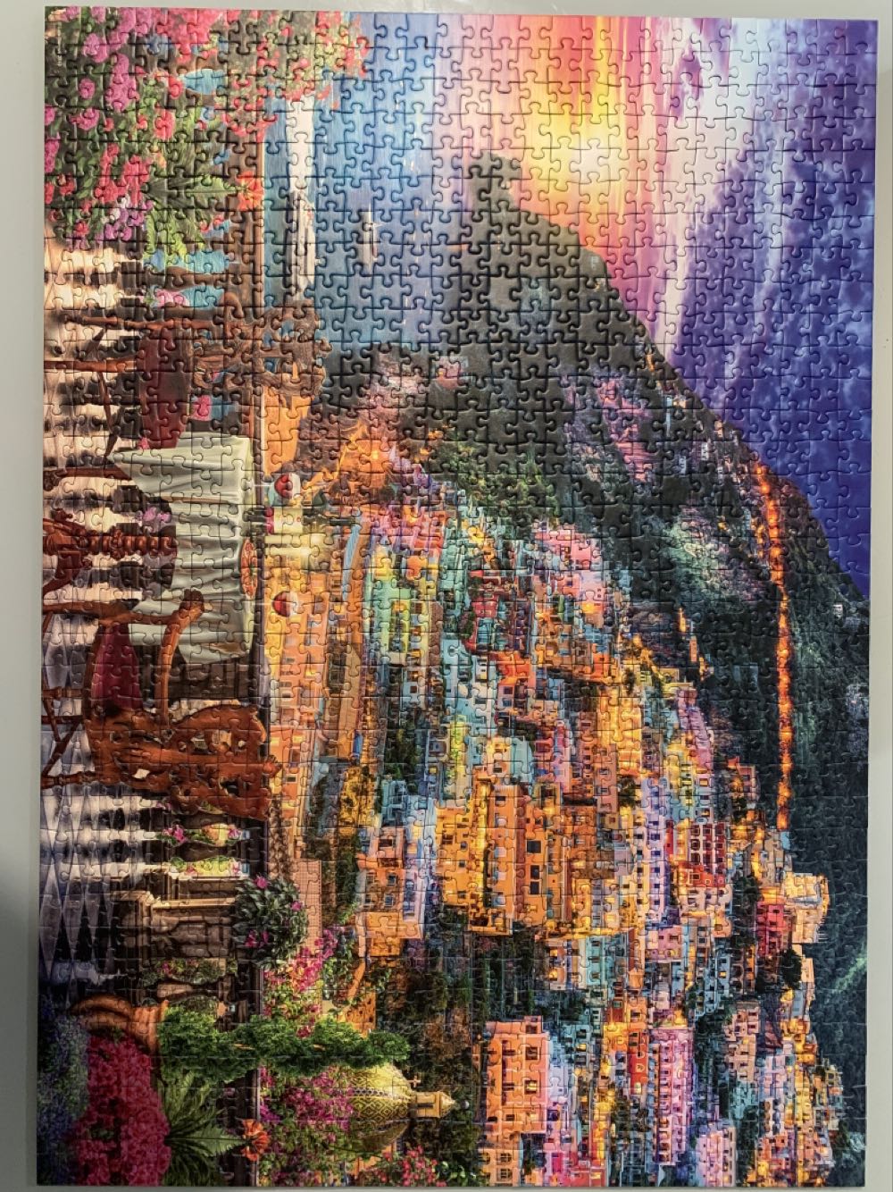Dinner In Positano - Ravensburger puzzle collectible [Barcode 4005556152636] - Main Image 3