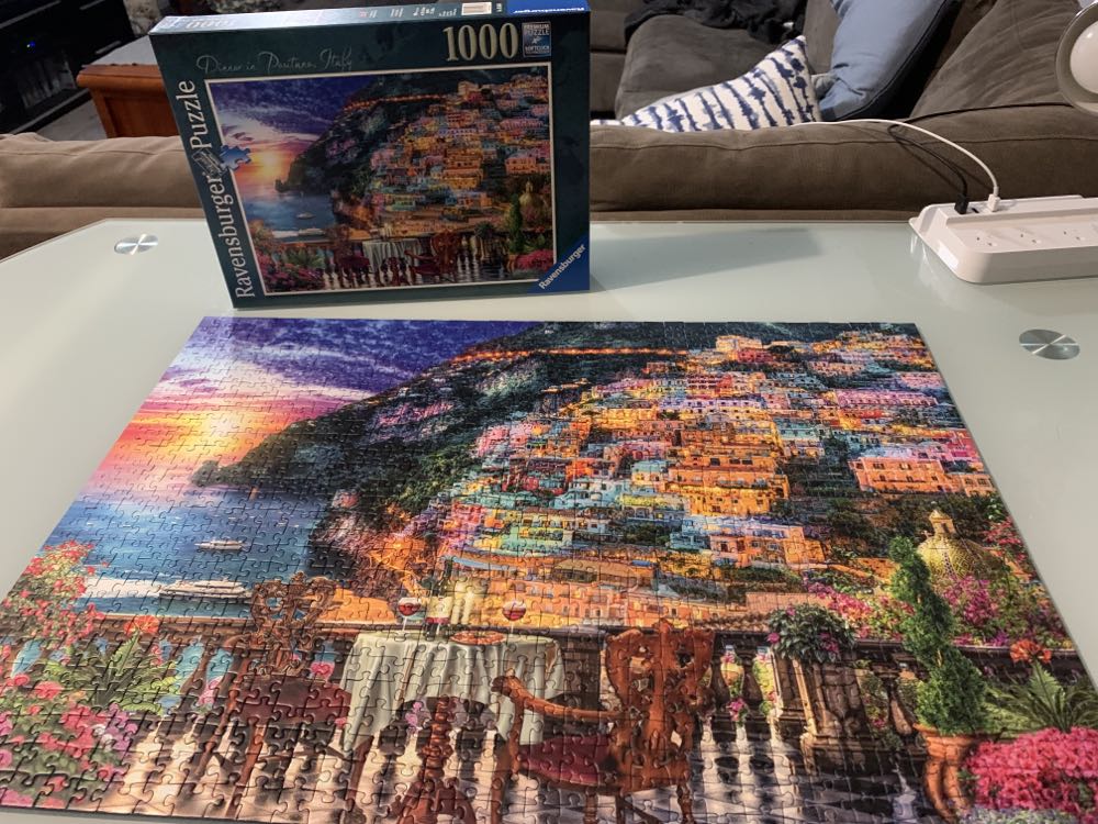 Dinner In Positano - Ravensburger puzzle collectible [Barcode 4005556152636] - Main Image 4