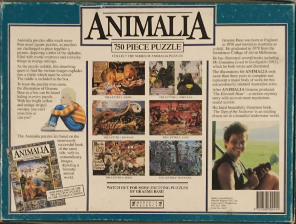 Animalia; The Letter P. Peacocks - Murfett Regency puzzle collectible - Main Image 2