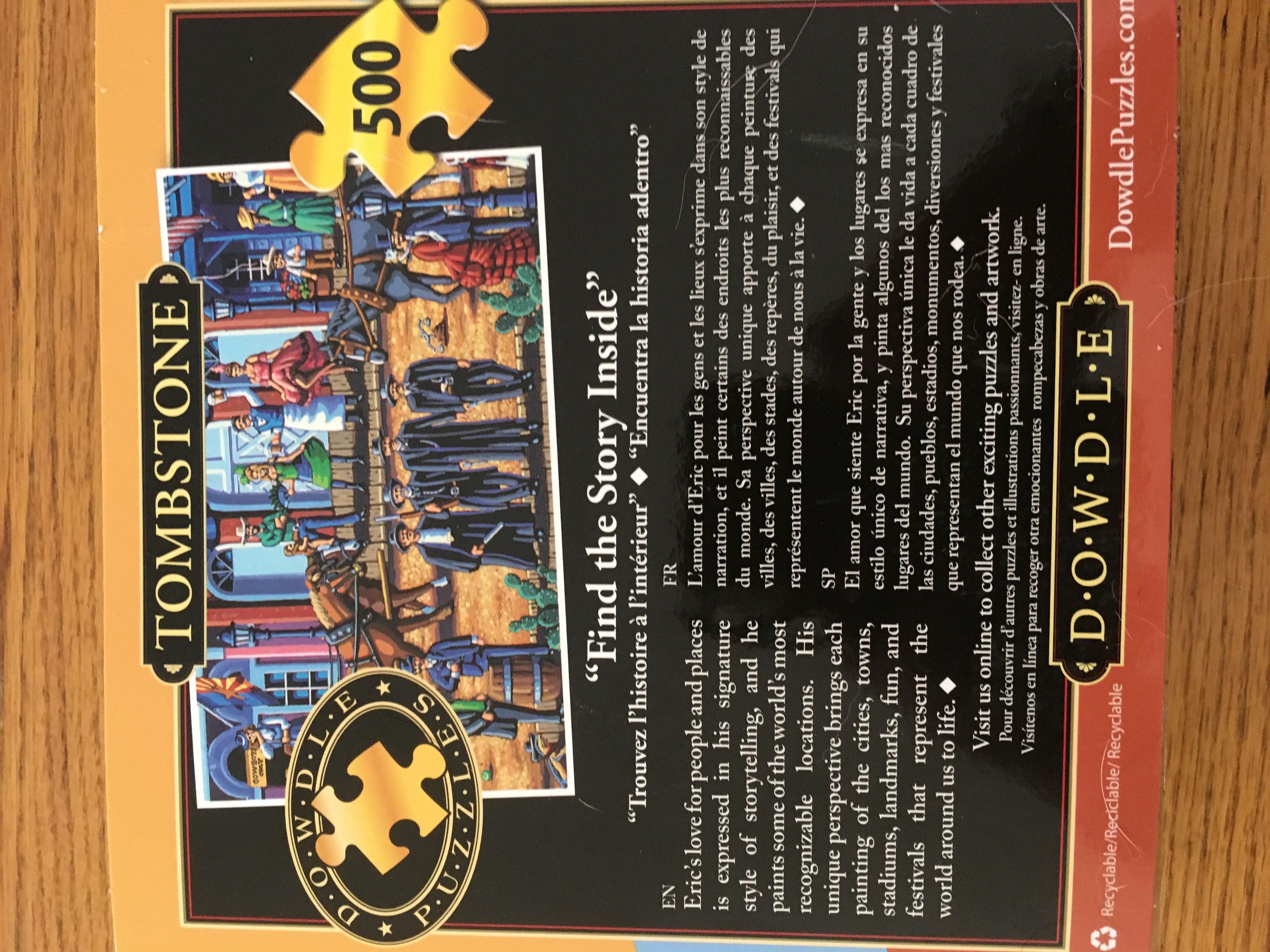 Tombstone - Dowdle puzzle collectible [Barcode 671095204637] - Main Image 2