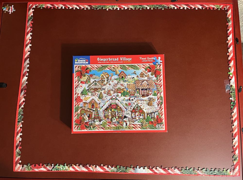 Gingerbread Village - White Mountain puzzle collectible [Barcode 724819257607] - Main Image 4