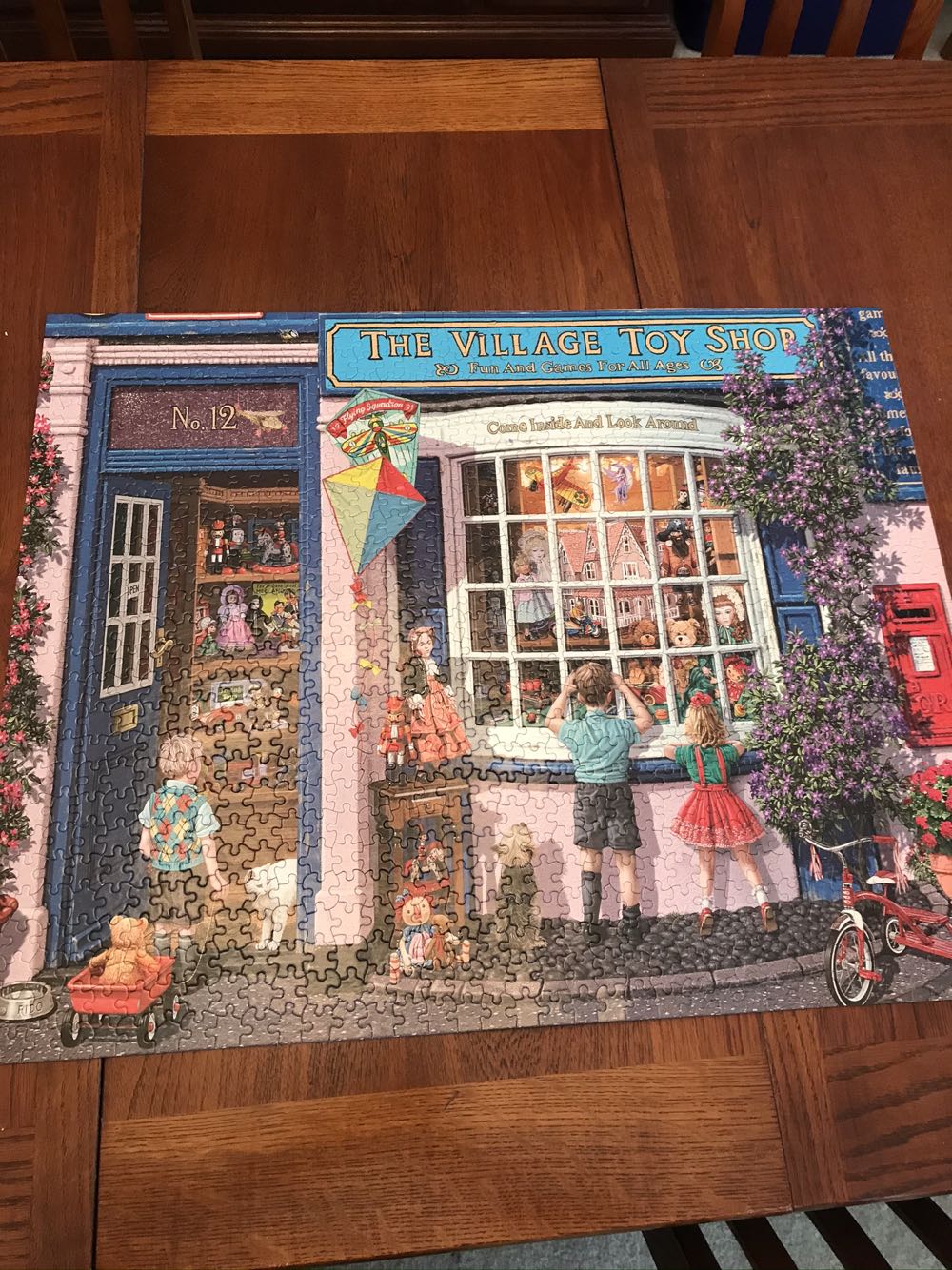 Village Toy Shop - White Mountain puzzle collectible [Barcode 724819260089] - Main Image 3