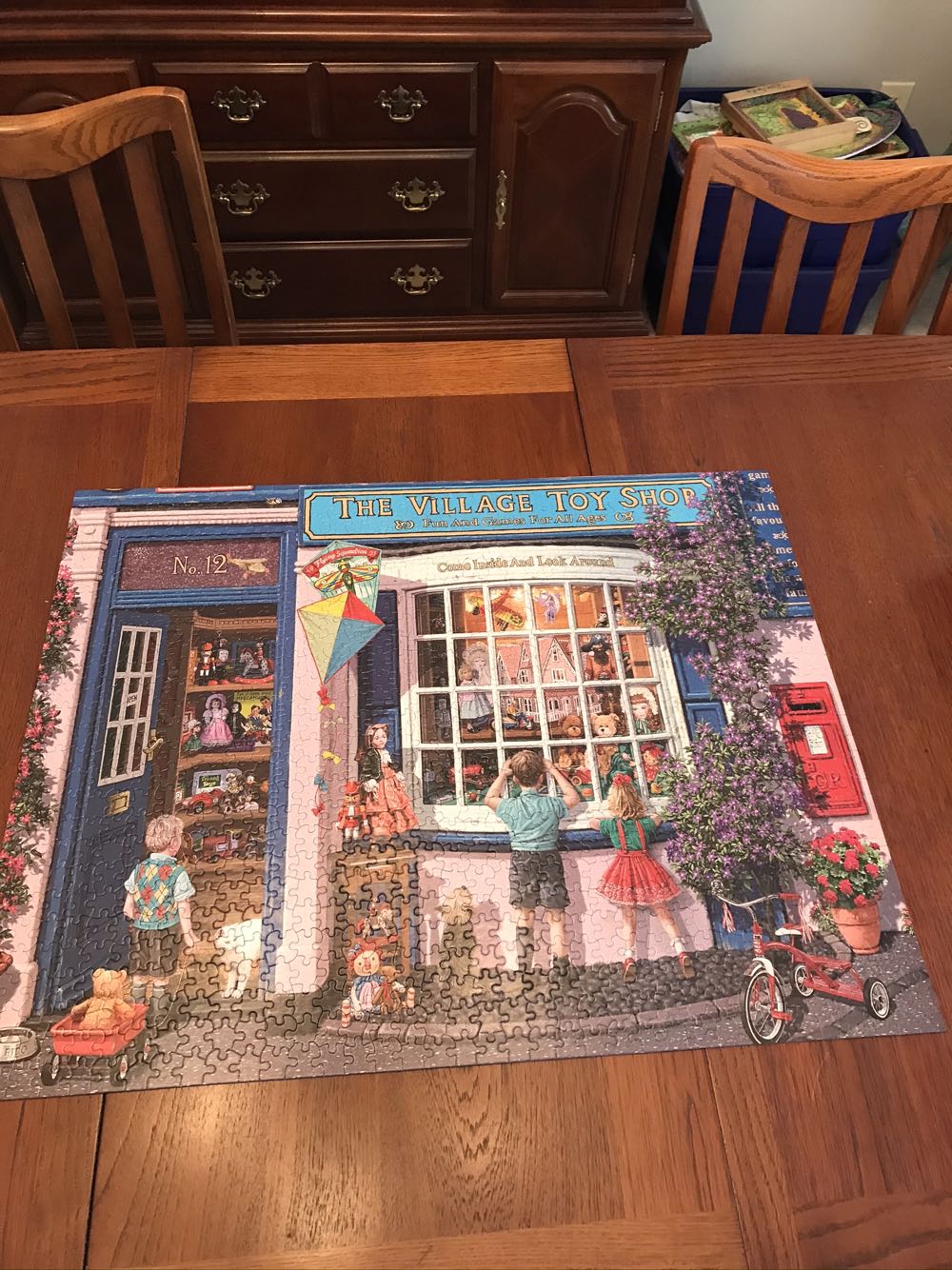 Village Toy Shop - White Mountain puzzle collectible [Barcode 724819260089] - Main Image 4