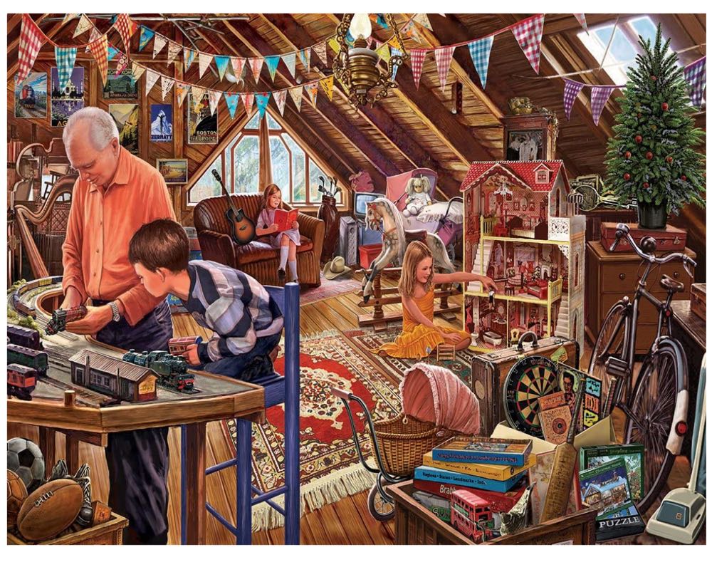 Attic Treasures - White Mountain puzzle collectible [Barcode 724819257553] - Main Image 2