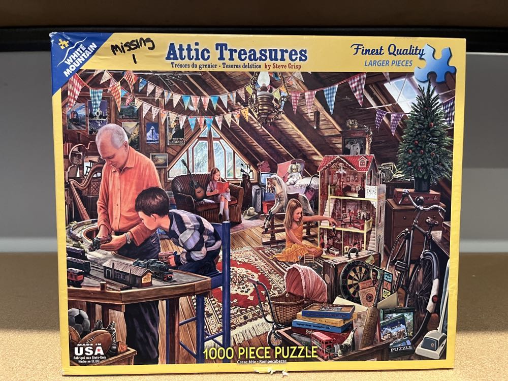 Attic Treasures - White Mountain puzzle collectible [Barcode 724819257553] - Main Image 3