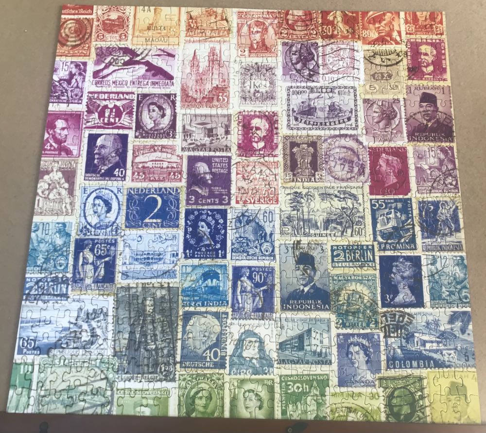 Vintage Stamps - Galison puzzle collectible [Barcode 9780735354289] - Main Image 2