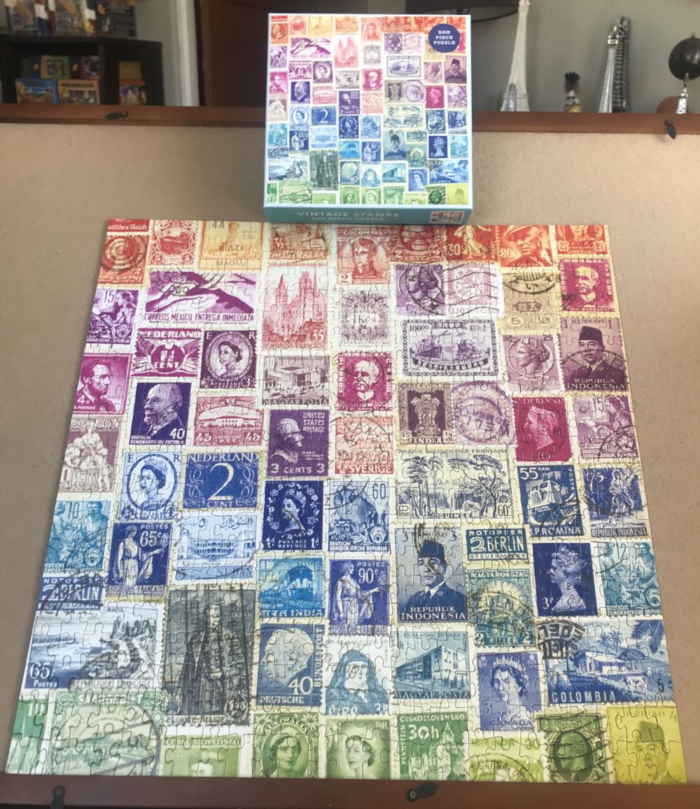 Vintage Stamps - Galison puzzle collectible [Barcode 9780735354289] - Main Image 3