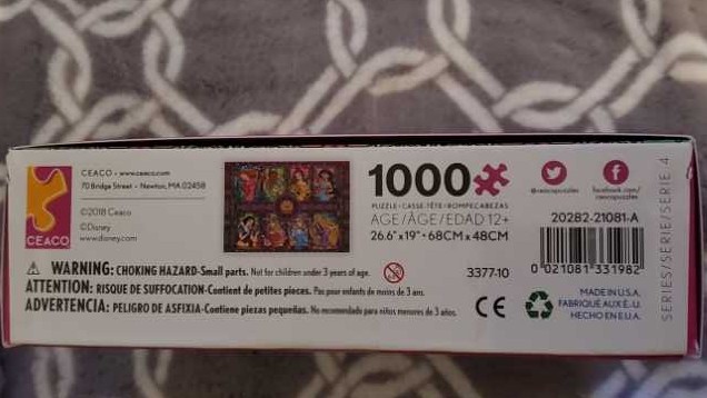 Disney Princess Mosaic Collage - Ceaco puzzle collectible [Barcode 021081331982] - Main Image 3