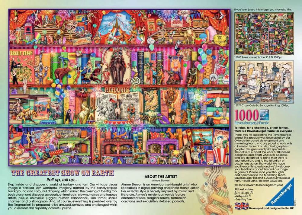 The greatest show on earth - Ravensburger 🇩🇪 puzzle collectible [Barcode 4005556152544] - Main Image 3