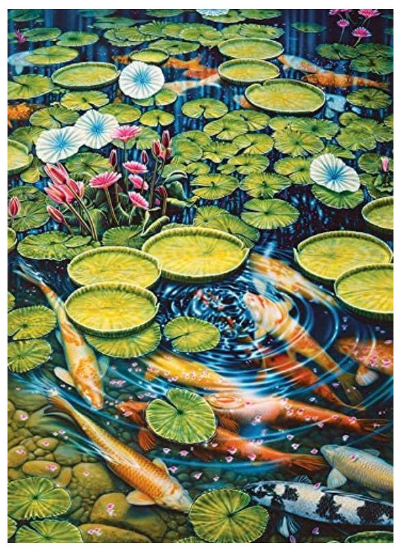Cobble Hill - Koi Pond - Cobble Hill puzzle collectible [Barcode 625012517829] - Main Image 2