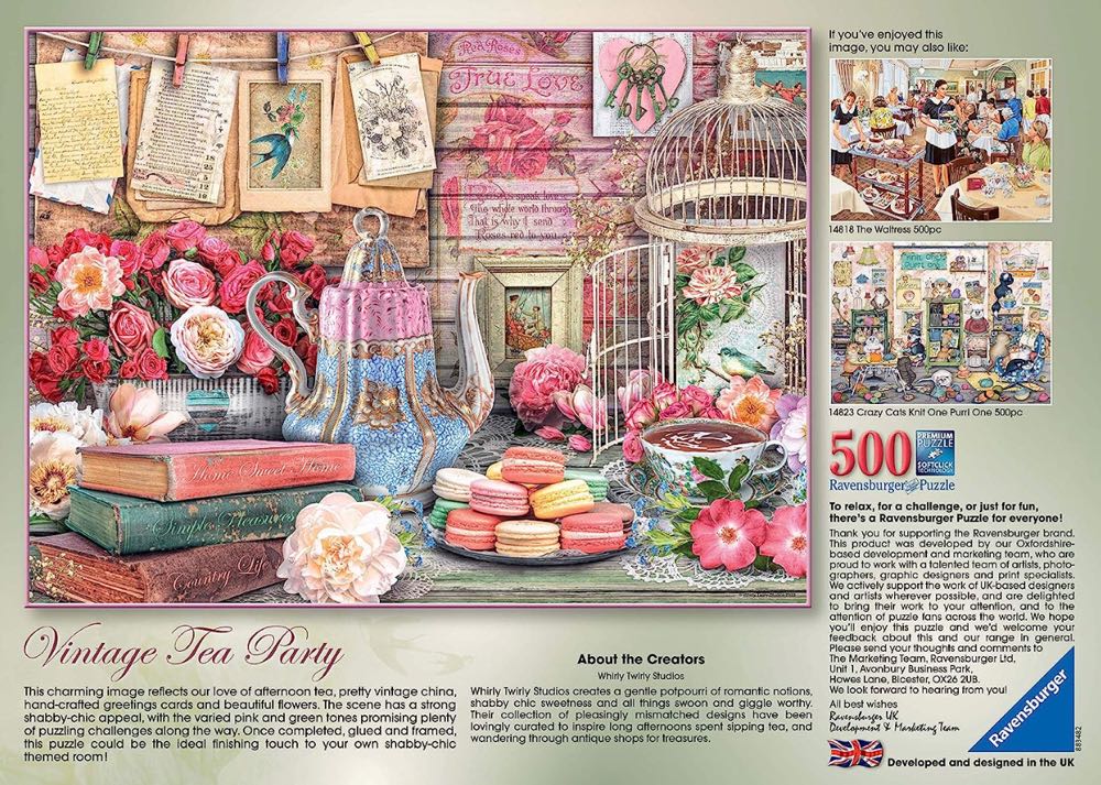 Vintage Tea Party - Ravensburger puzzle collectible [Barcode 9999788872721] - Main Image 3