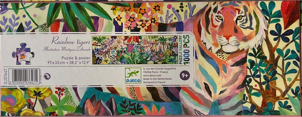 Rainbow Tigers - Djeco puzzle collectible [Barcode 3070900076471] - Main Image 2