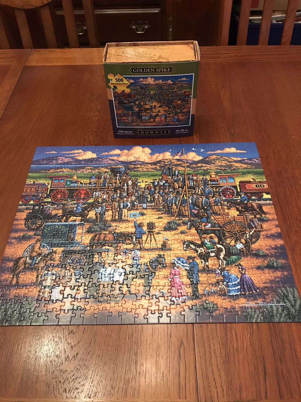 Golden Spike 500 - Dowdle 🇺🇸 puzzle collectible [Barcode 671095202350] - Main Image 2