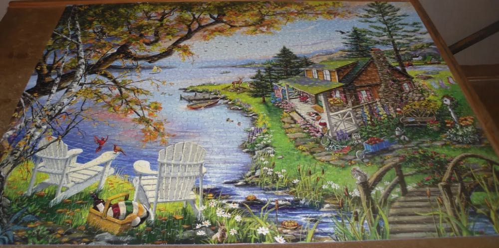By The Lake - White Mountain puzzle collectible [Barcode 724819263028] - Main Image 3