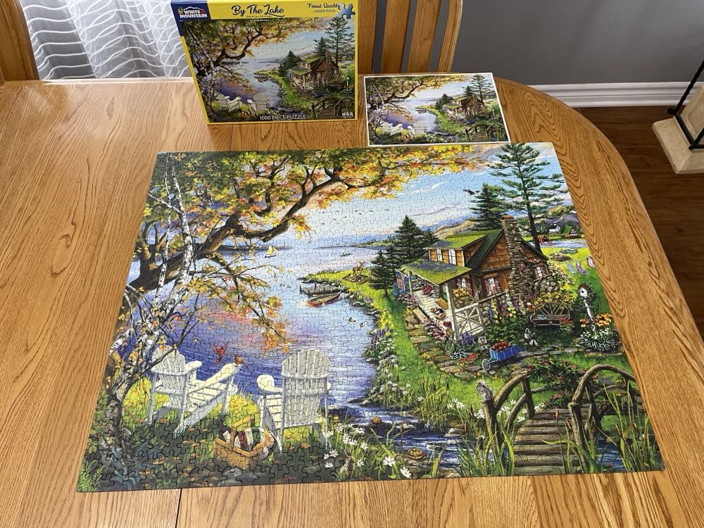 By The Lake - White Mountain puzzle collectible [Barcode 724819263028] - Main Image 4