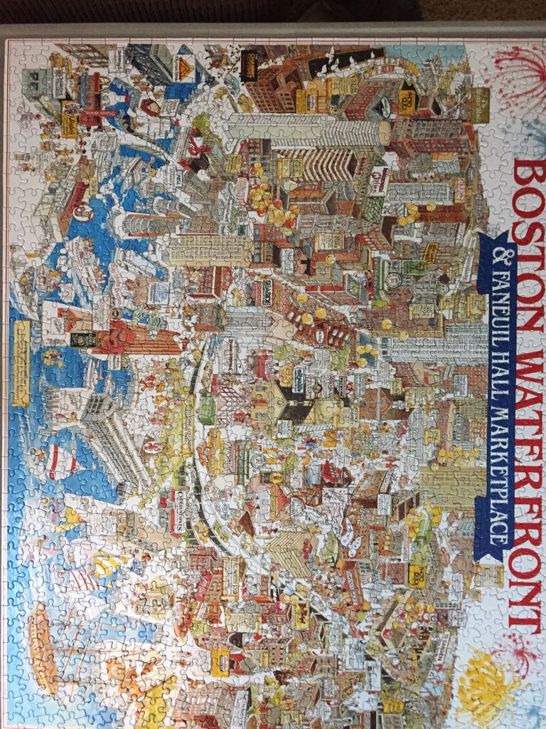 Boston Waterfront - White Mountain puzzle collectible - Main Image 1