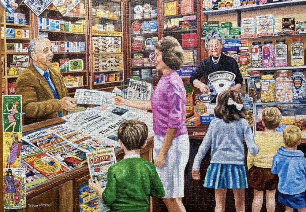 Sweets And Newspapers ZLDRR 2e Rij - Falcon de luxe puzzle collectible [Barcode 8710126112366] - Main Image 3