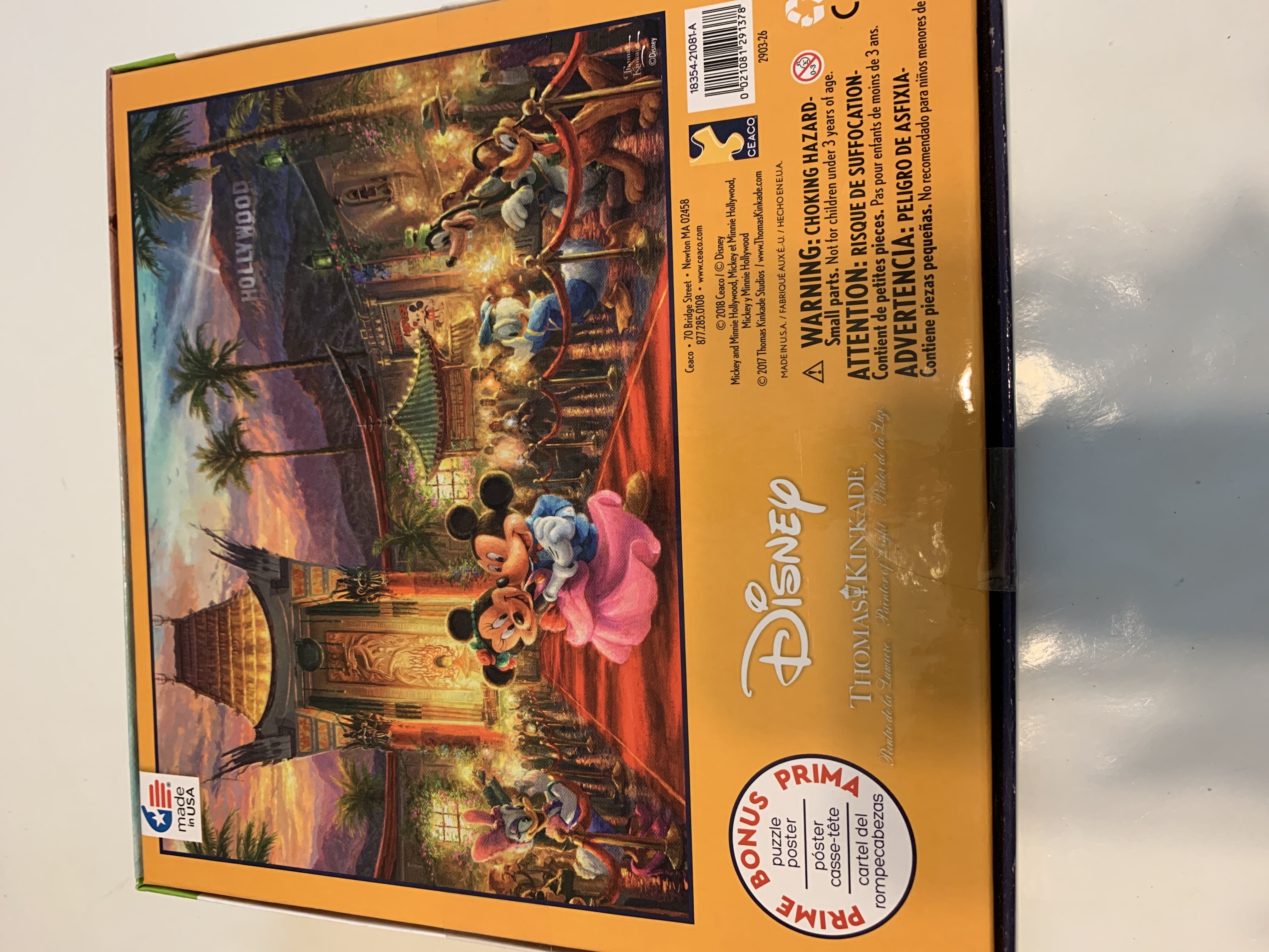 Mickey And Minnie Hollywood -  Ceaco puzzle collectible - Main Image 2