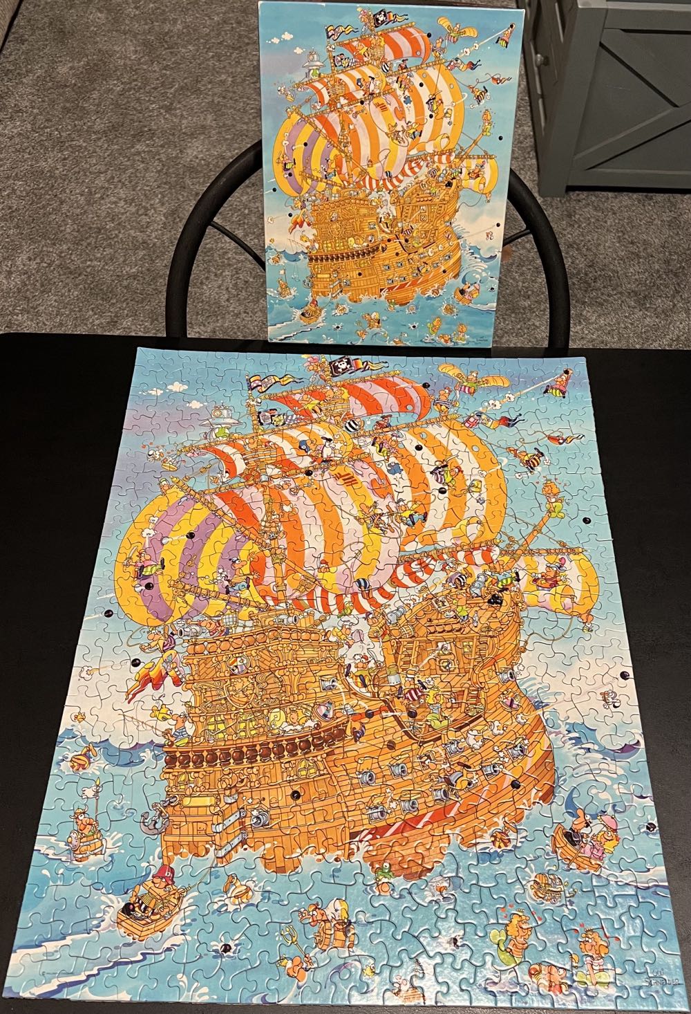 High Jinks On The High Seas!-727, 11/17/24-SOLD - Springbok puzzle collectible - Main Image 3