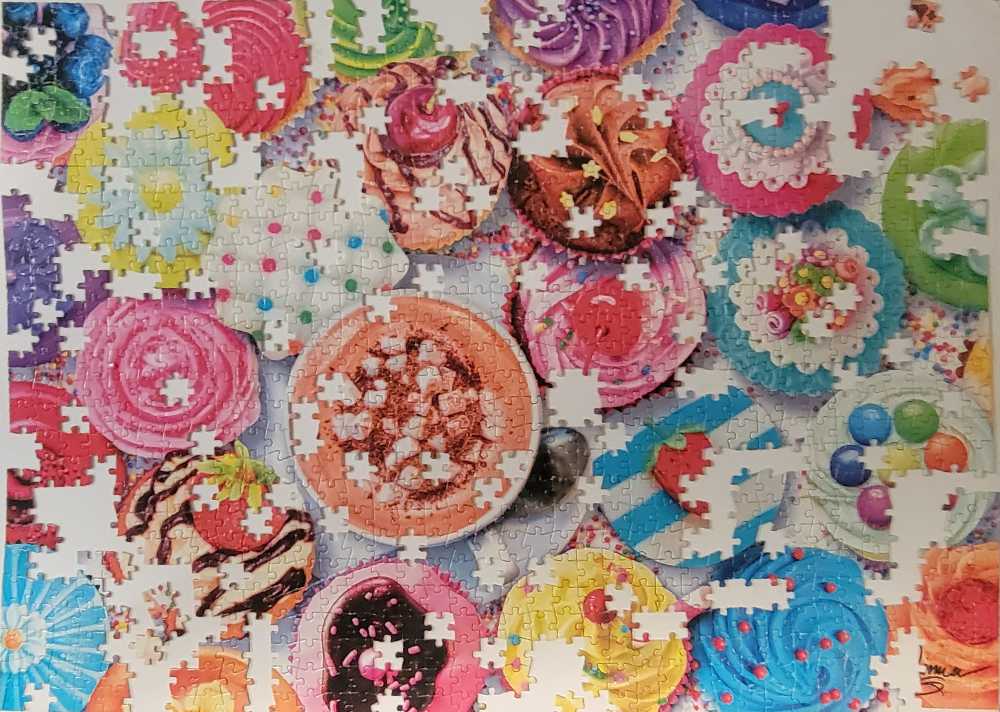 Cupcakes & Cocoa - Buffalo Games puzzle collectible [Barcode 079346117109] - Main Image 2