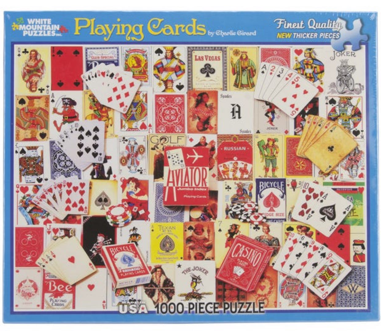 Playing Cards - White Mountain Puzzles puzzle collectible [Barcode 724819255115] - Main Image 3