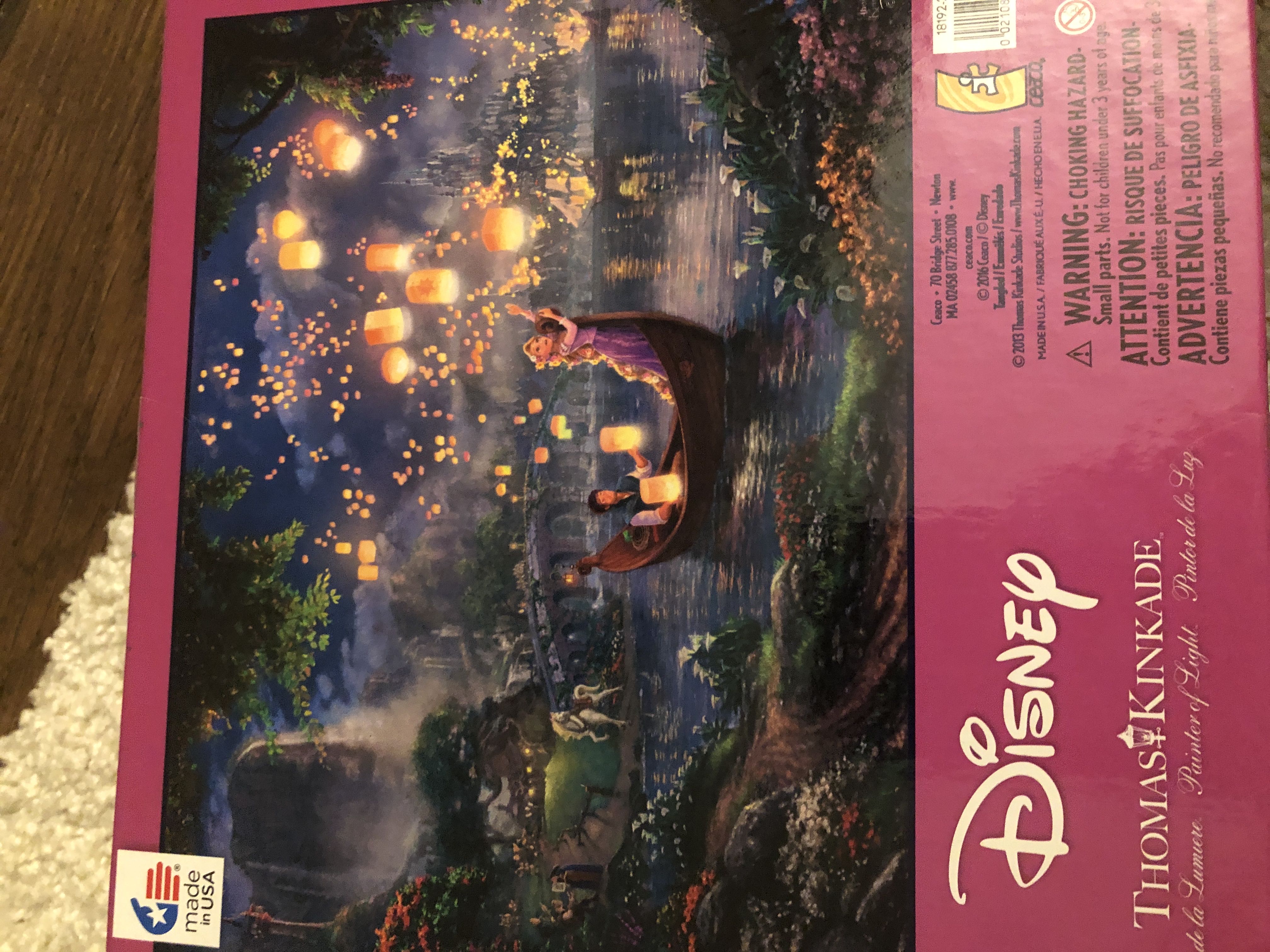 Tangled - Lanterns - Ceaco / Thomas Kinkade puzzle collectible [Barcode 021081290586] - Main Image 2
