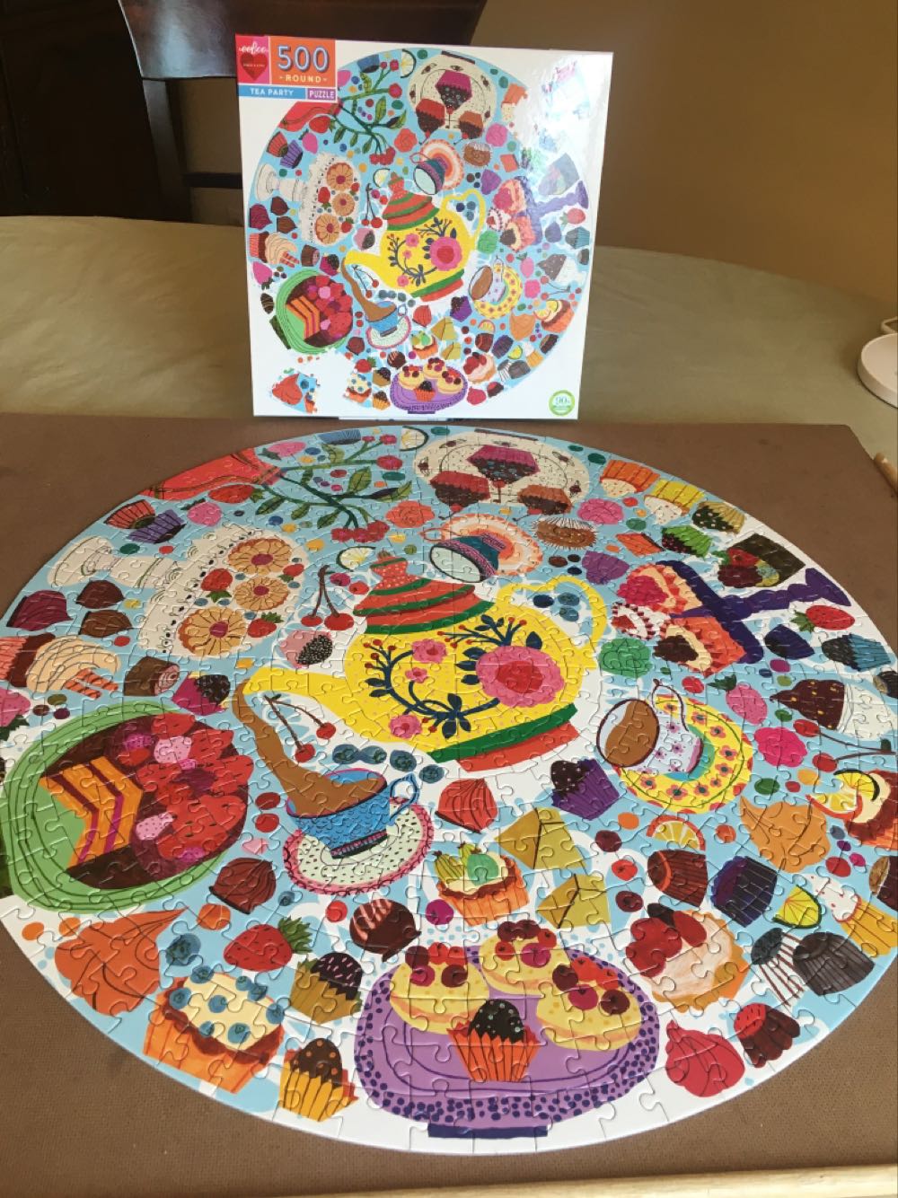 Tea Party - eeBoo Puzzles puzzle collectible [Barcode 689196510182] - Main Image 2