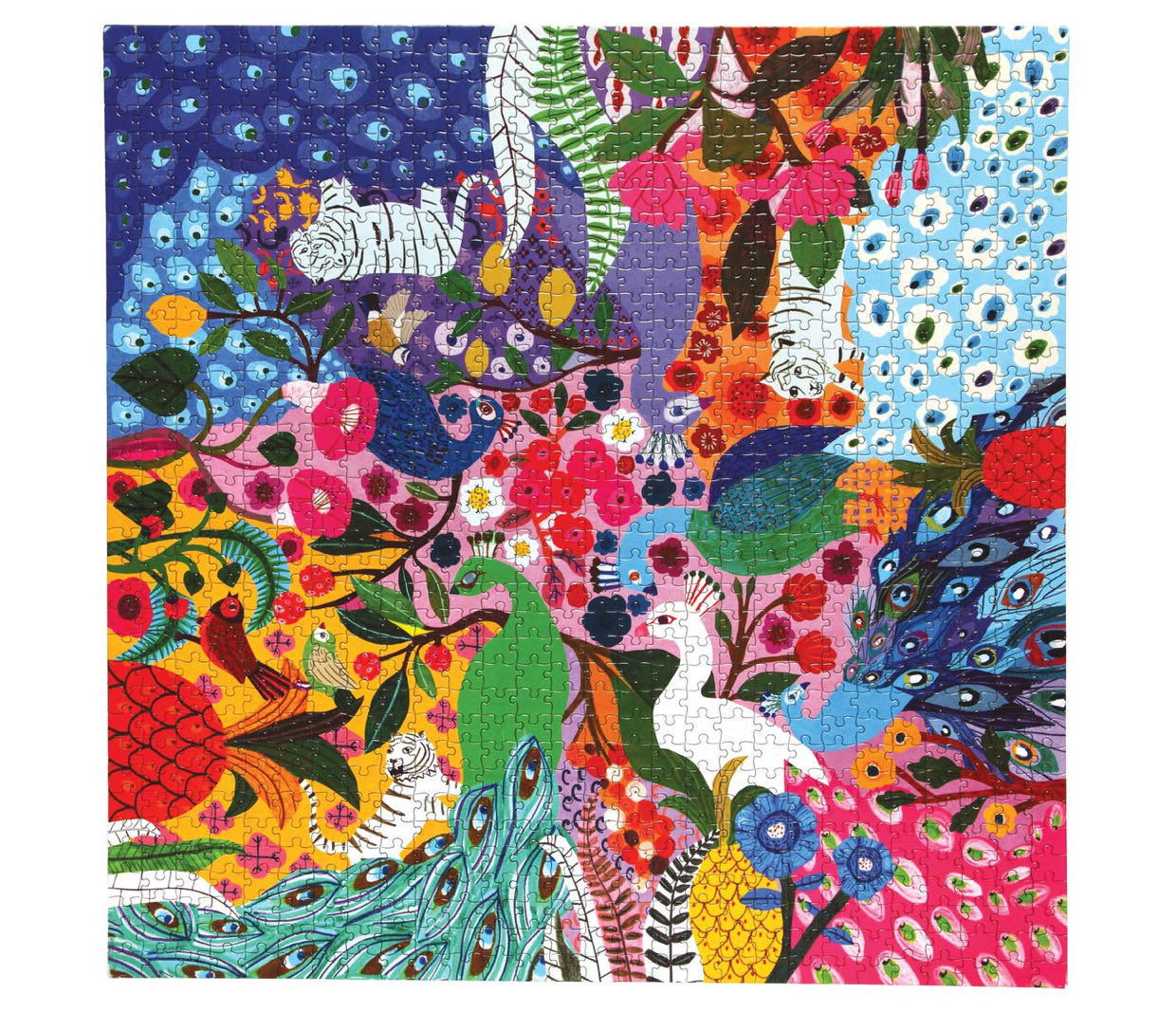 Peacock Garden - eeBoo 🇺🇸 puzzle collectible [Barcode 689196505829] - Main Image 2