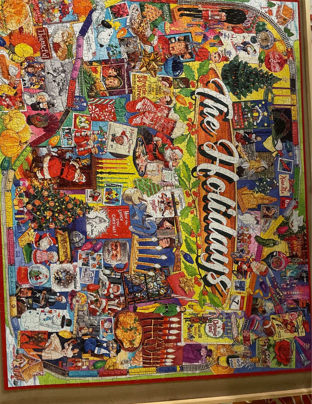 Holidays. NEW. ❤️ 🧩 - White Mountain puzzle collectible [Barcode 724819261819] - Main Image 3