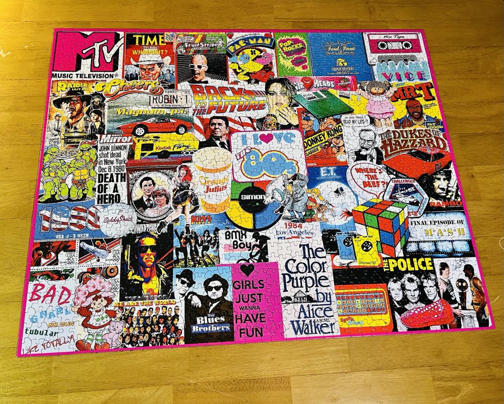 Y-I Love the 80’s - White Mountain Puzzles puzzle collectible [Barcode 724819263073] - Main Image 4