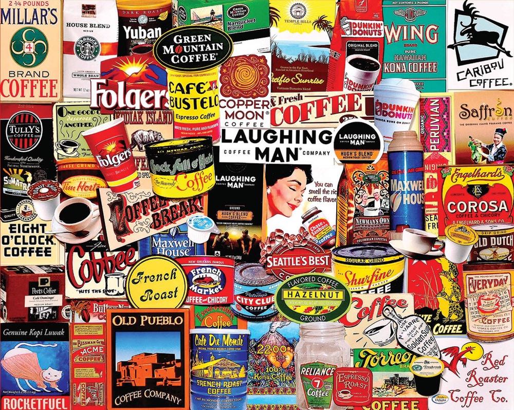 Coffee Cafe - White Mountain Puzzles puzzle collectible [Barcode 724819256877] - Main Image 2