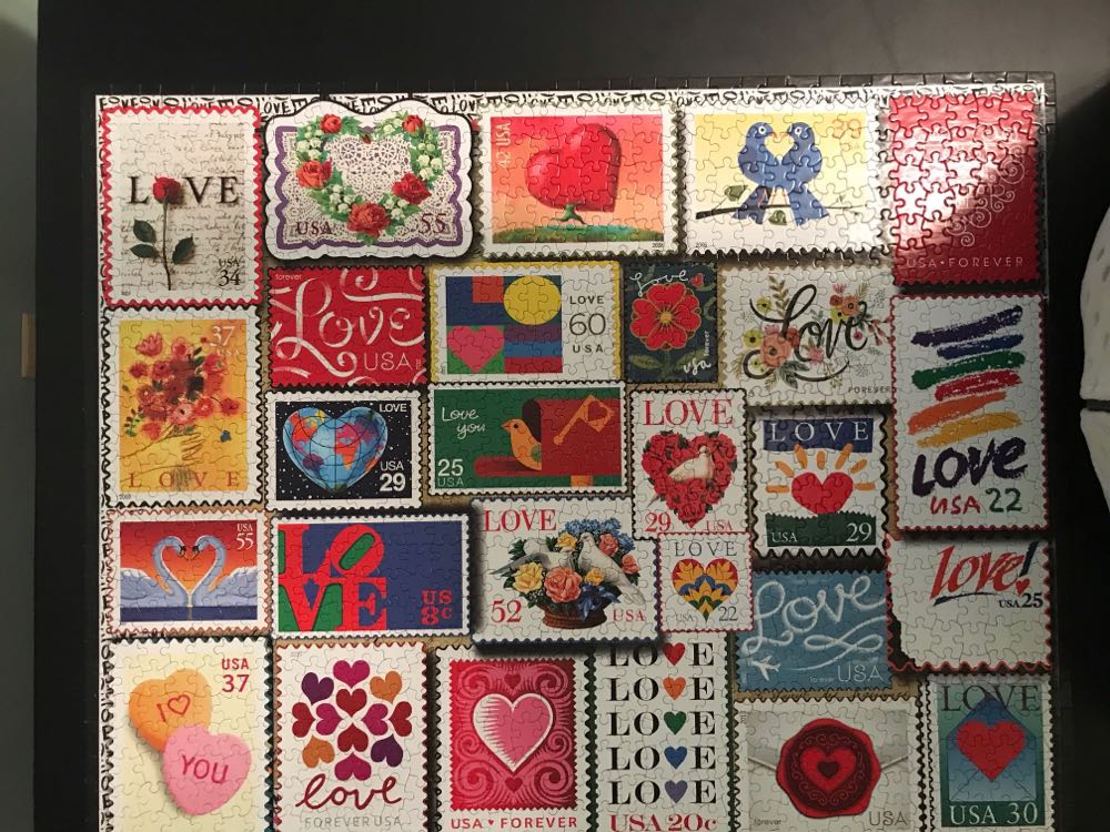 Love Stamps - White Mountain puzzle collectible [Barcode 724819262885] - Main Image 2
