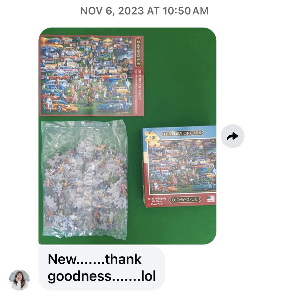 The History of Cars - Dowdle Folk Art puzzle collectible [Barcode 671095004381] - Main Image 3