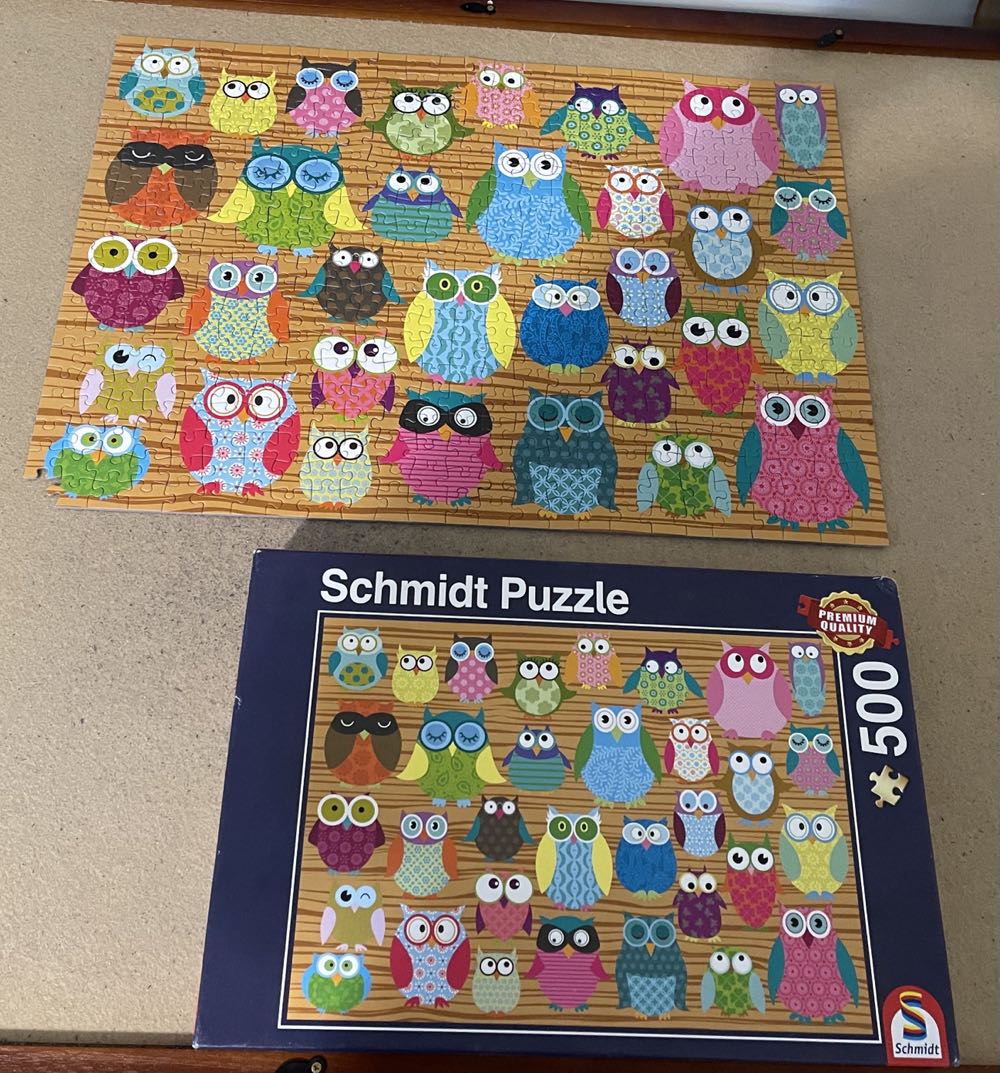 Owl Collage - Schmidt puzzle collectible [Barcode 4001504581961] - Main Image 2