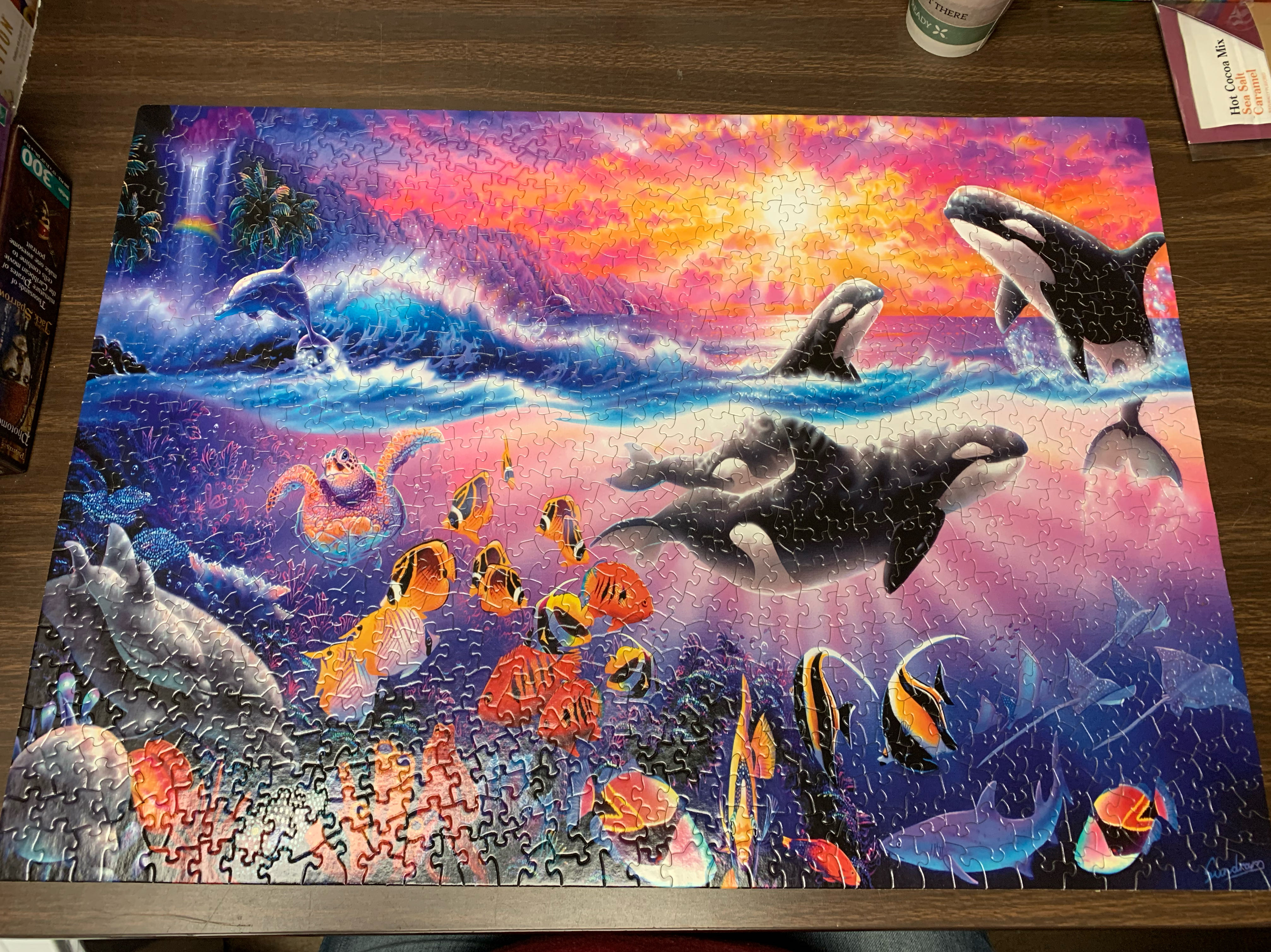 Orca Sunset - Master Pieces puzzle collectible [Barcode 705988704093] - Main Image 2